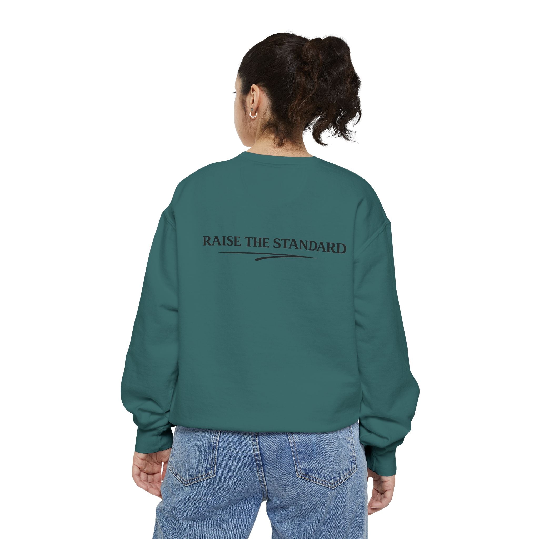 Mama Who Sets the Standard Sweatshirt — 'Raise the Standard' Cozy Mom Crewneck