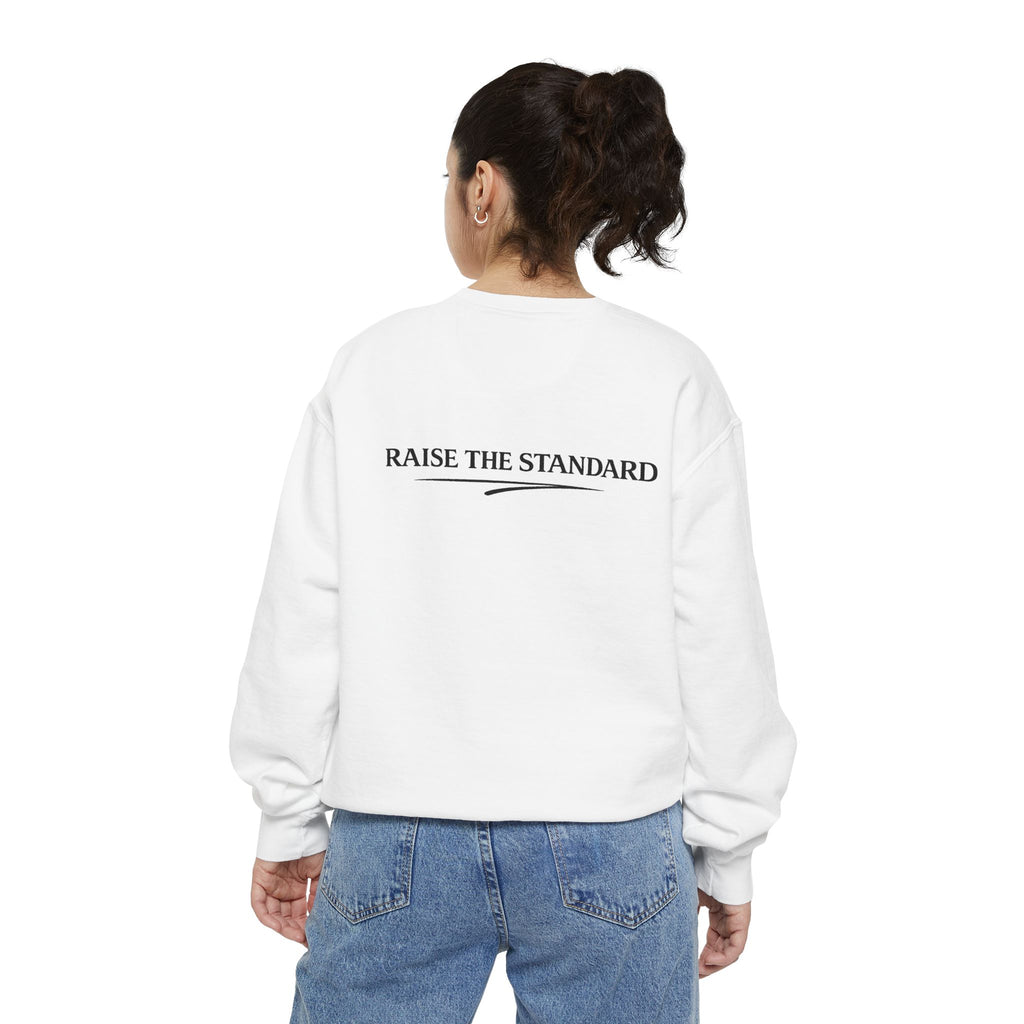 Mama Who Sets the Standard Sweatshirt — 'Raise the Standard' Cozy Mom Crewneck