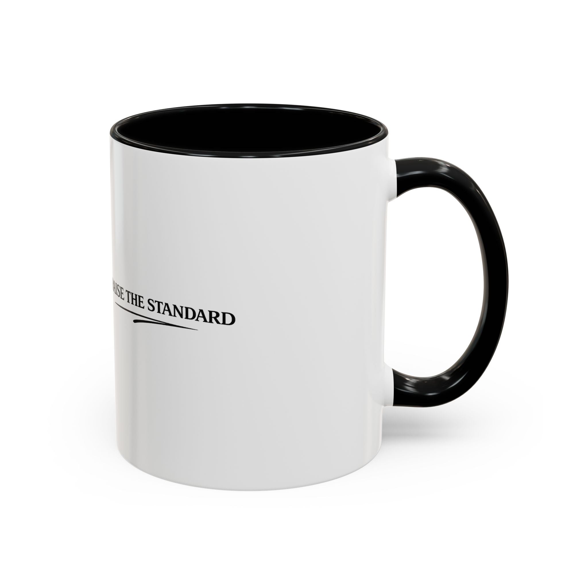 Raise The Standard Accent Coffee Mug — Inspirational Office Tea Cup (11/15oz)